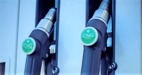 Zapfsäule Tankstelle CNG